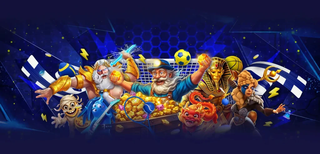 Bild på Quickz Casino med karaktärer